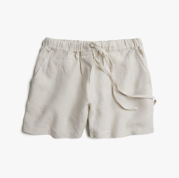 Parachute Home 100% Linen Bone Pajamas Set Small Top Pants Shorts - Picture 2 of 4